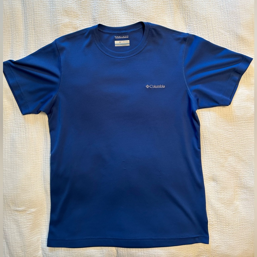 Columbia Men’s Blue Short-Sleeve Shirt Size S